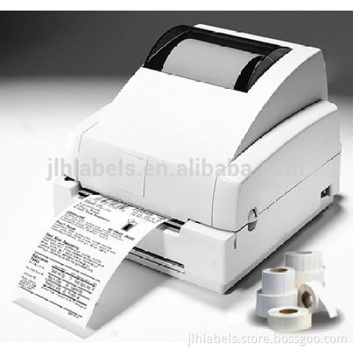 500 per Roll 4x3 Direct Thermal Labels Zebra 2844 White, Roll, Permanent Adhesive, Perforations Between Labels